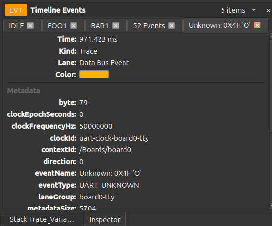 Timeline Event Inspection