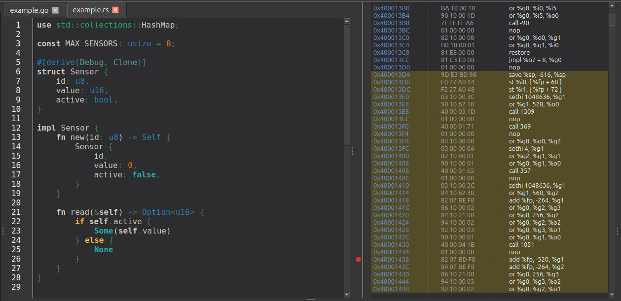 Central view modes